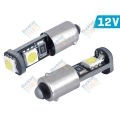 Izzó VISION H6W BAX9s 12V 3x 5050SMD led, Canbus, fehér