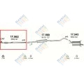 Kipufogócső, Opel Corsa C Hatchback, Tigra, Meriva, 1.2-1.4, 2000-2006.07