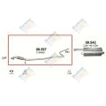 Kipufogócső, Ford Fiesta Hatchback, Fusion, Mazda 2, 1.2-1.4, 2001-2008.07