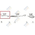 Kipufogócső, Opel Astra H, Zafira B 1.6I-16VKAT. , 1.8I-16VKAT. , 05-