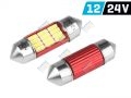 Izzó, Vision szofita, SV8.5 31mm 12/24V 12x4014 SMD LED, Canbus, fehér