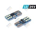 Izzó, Vision W5W T10 12/24V 12x 2016 SMD LED Canbus, fehér