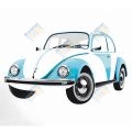 VW Beetle fal matrica, 135x80 cm