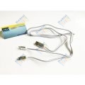 Telefontöltő kábel, micro USB/iPhone (HD-PDA-2in1Kabel/1m)